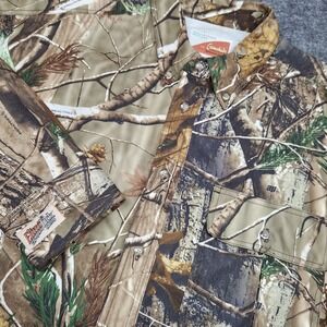 Gamehide Insect Shield Repellent Elimitick Realtree Camo Shirt Button Down XL